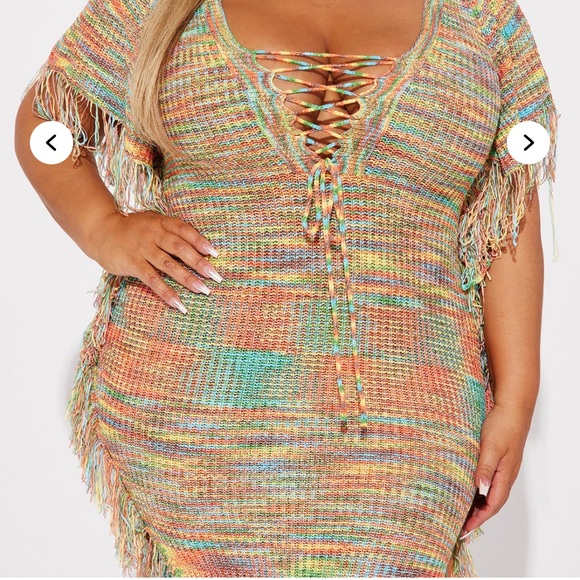 NWT Fashion Nova Tatiana Knit Maxi Dress - Size 2X - Picture 3 of 5